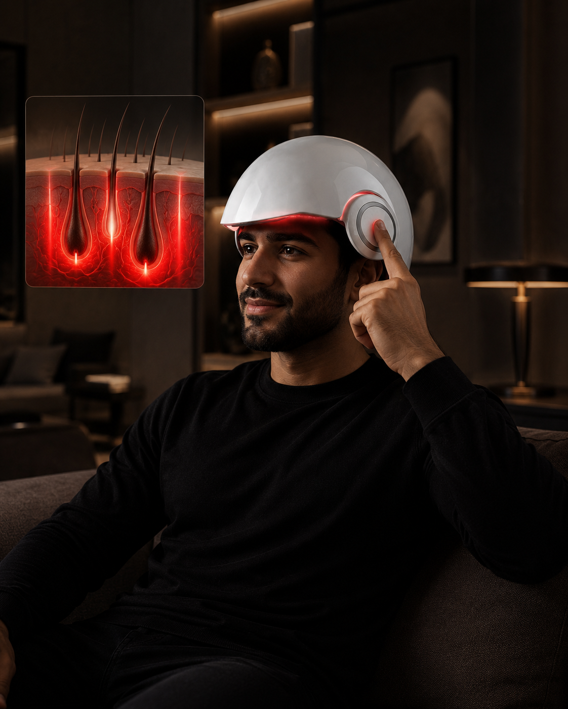 Man Hair Helmet