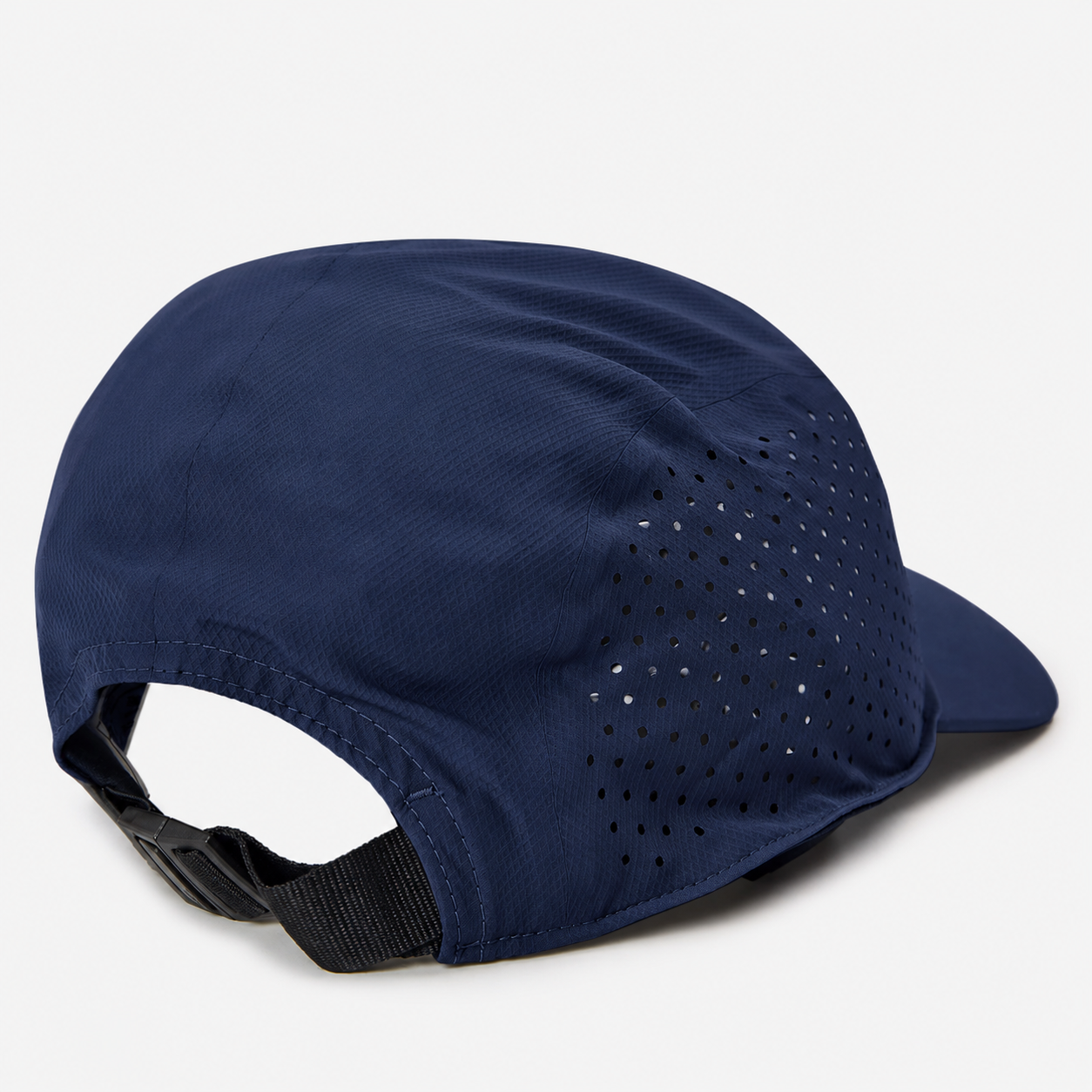 The Man Hair Cap Navy โ back view showing laser ventilation